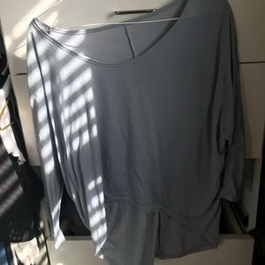 Long sleeve swoop shirt